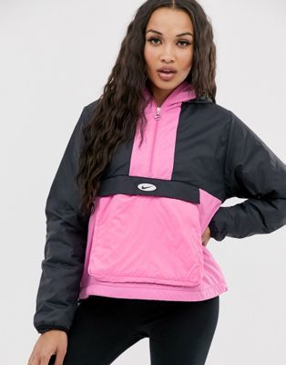 Product Nike pink and black pullover Fleece lined jacket