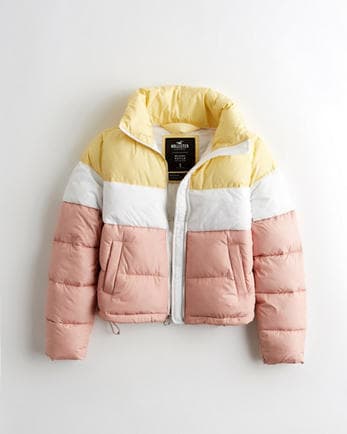 Product Hollister 
Corduroy Mockneck Puffer Jacket