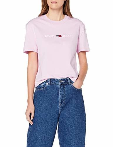 Fashion Tommy Jeans Tjw Clean Linear Logo tee Camiseta,