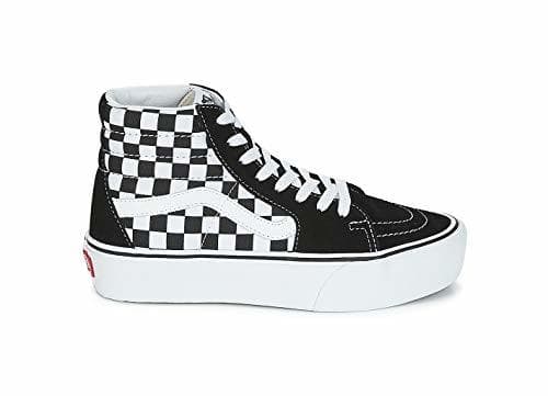 Fashion Vans Sk8 Hi Platform Calzado Checkerboard