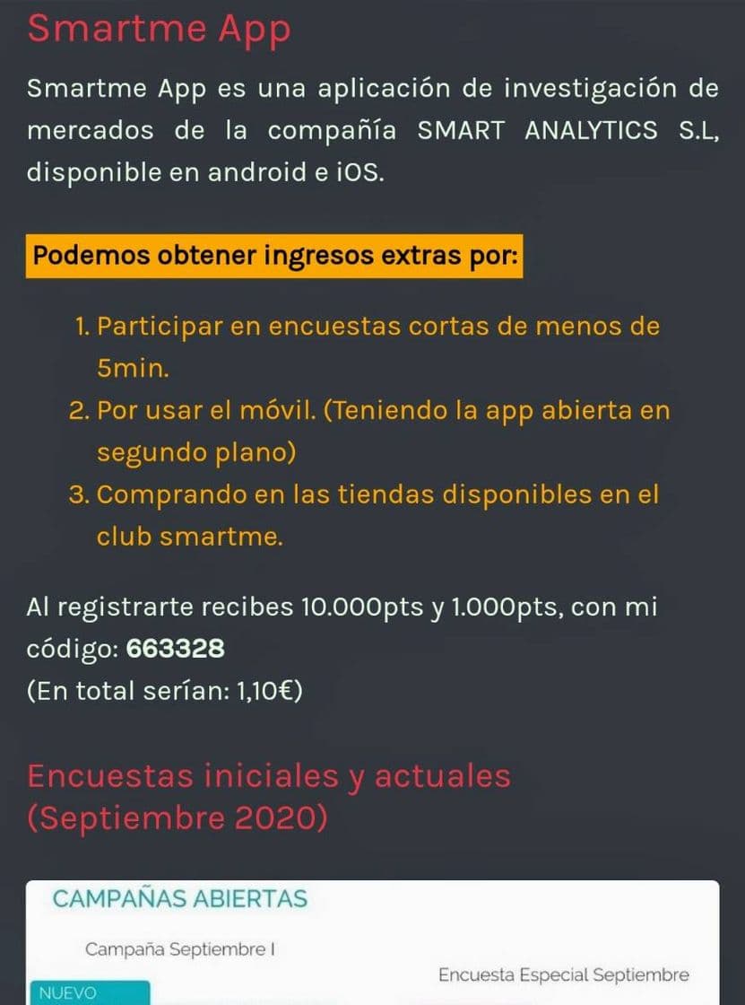 Moda Smartme App - Participa en estudios cortos y más 👌