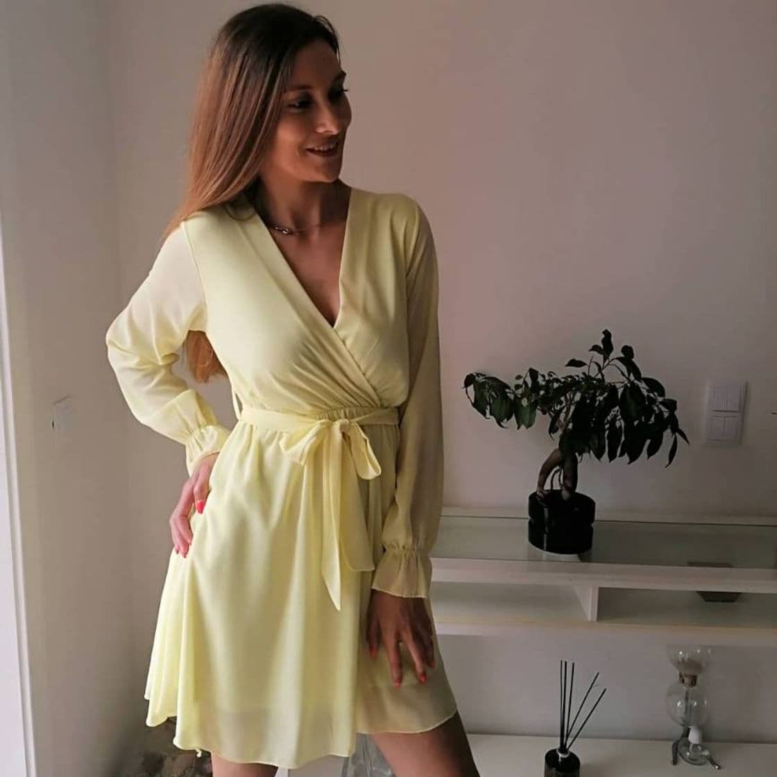 Fashion Vestido Amarelo