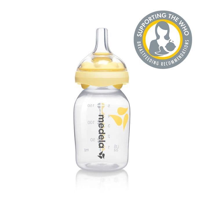 Moda Biberão Calma de Silicone Medela 150ml - Biberões | bebitus.pt