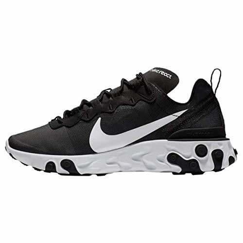 Product Nike W React Element 55, Zapatillas de Running para Mujer, Negro