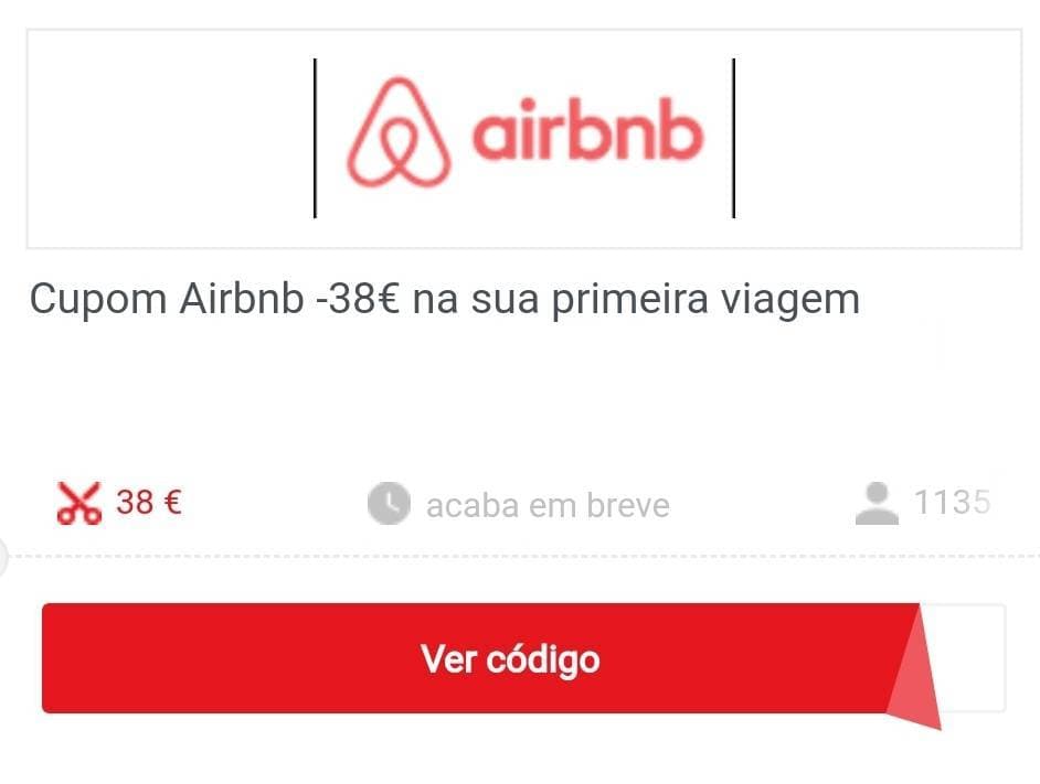 Moda 38€ desconto AIRBNB