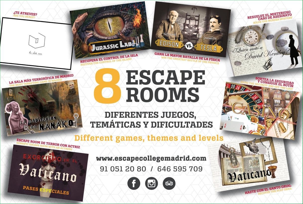 Lugar Escape College Madrid / 8 Escape Room en pleno centro