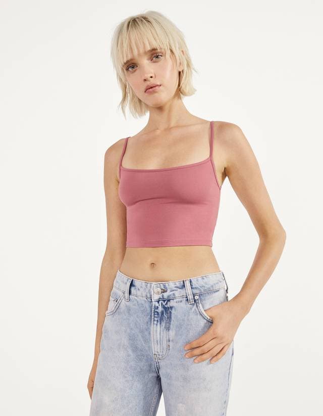 Fashion Crop top de alças

