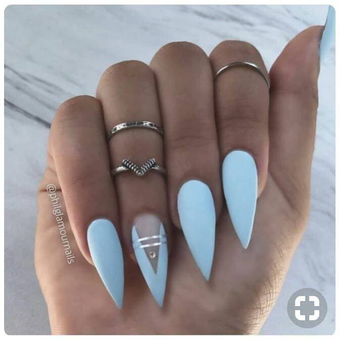 Fashion Blue nail