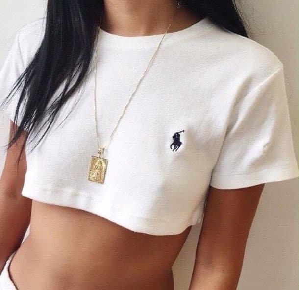 Moda Ralph lauren polo crop top