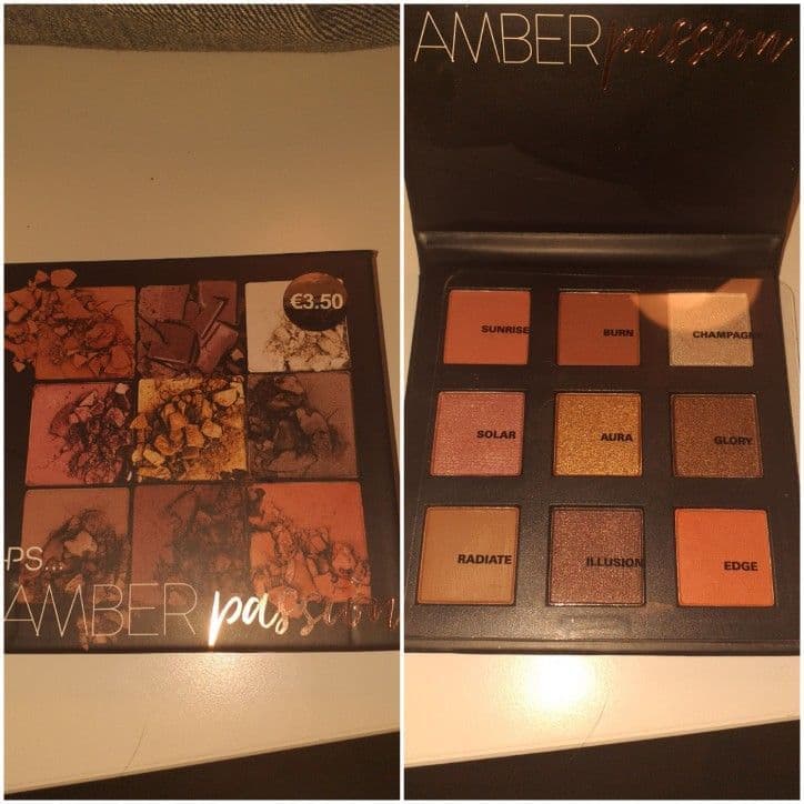 Producto Paleta Amber Passion Primark