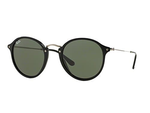 Lugar Ray-Ba n Round Fleck - Montura nera- Lentes Verdes - rb2447 901 49 - 21