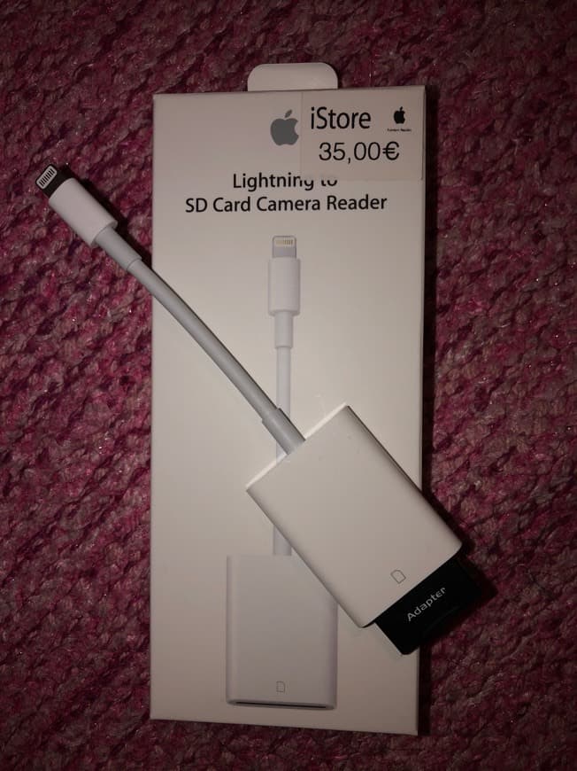 Producto Adaptador Apple- cartão sd 