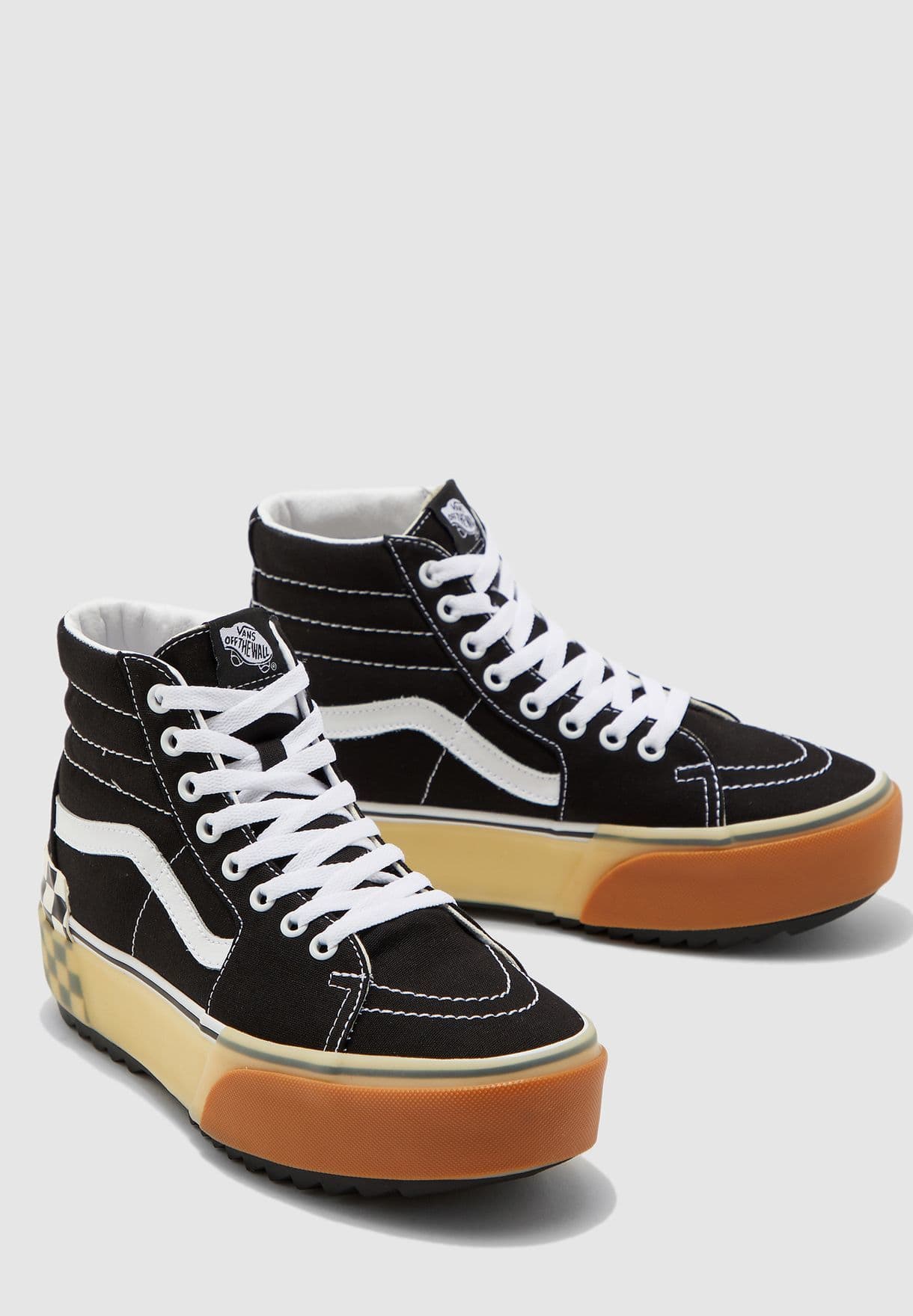 Producto VANS SK8-HI STACKED "BLACK/CHECKERBOARD"

