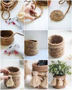 Fashion Diy rope basket