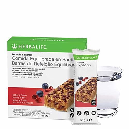 Producto HERBALIFE Barritas Fórmula 1 Express Frutos rojos y yogur caja 56g X