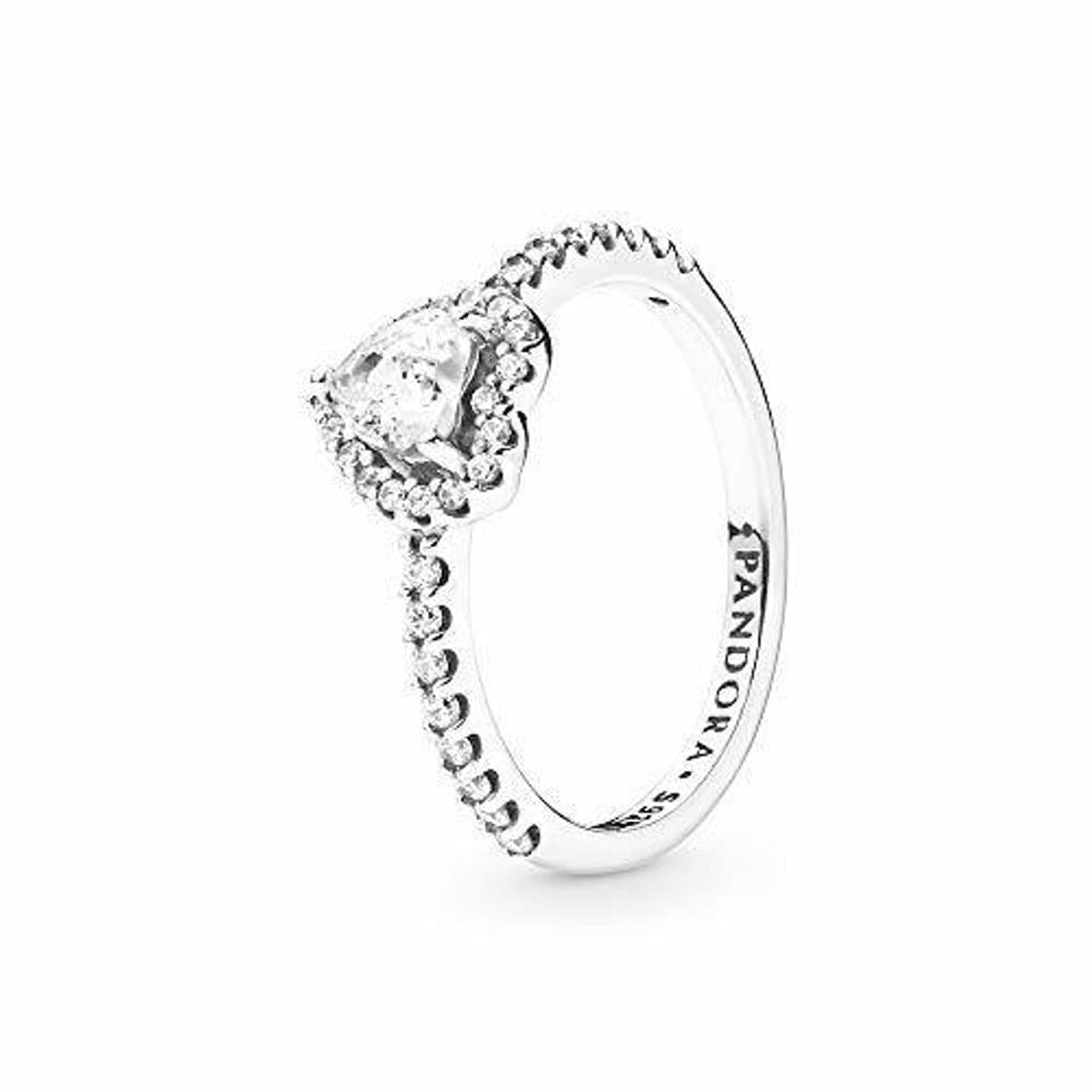 Place PANDORA Elevated Heart 925 Sterling Silver Ring, Size