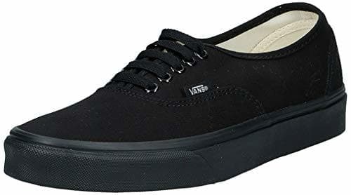 Moda Vans Authentic, Zapatillas de Tela Unisex, Negro