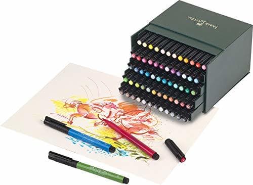 Product Faber Castell FC-167150 Tekenstift Faber-Castell Pitt Artist Pen Brush Studiobox 60 Stuks