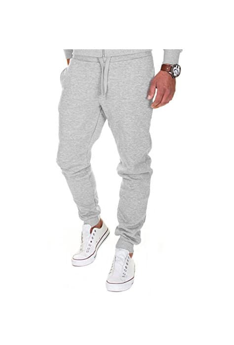 Product MERISH Pantalones Jogger Hombre Deportivos Joggers Modell 211 Gris XL