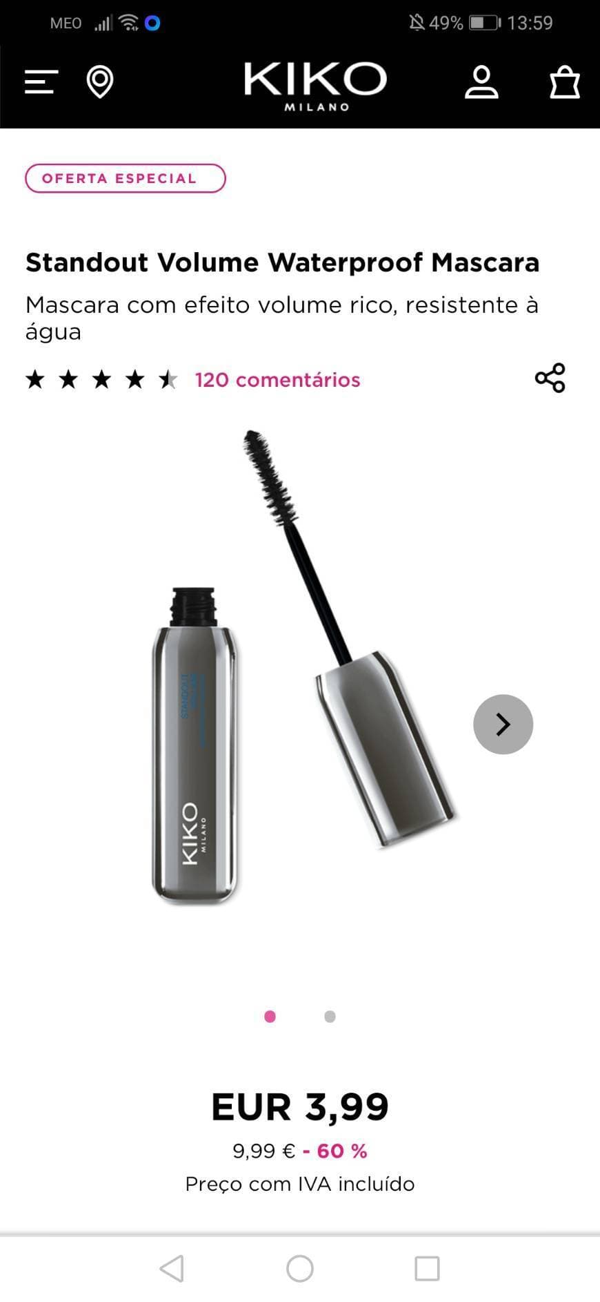 Moda Standout Volume Waterproof Mascara

