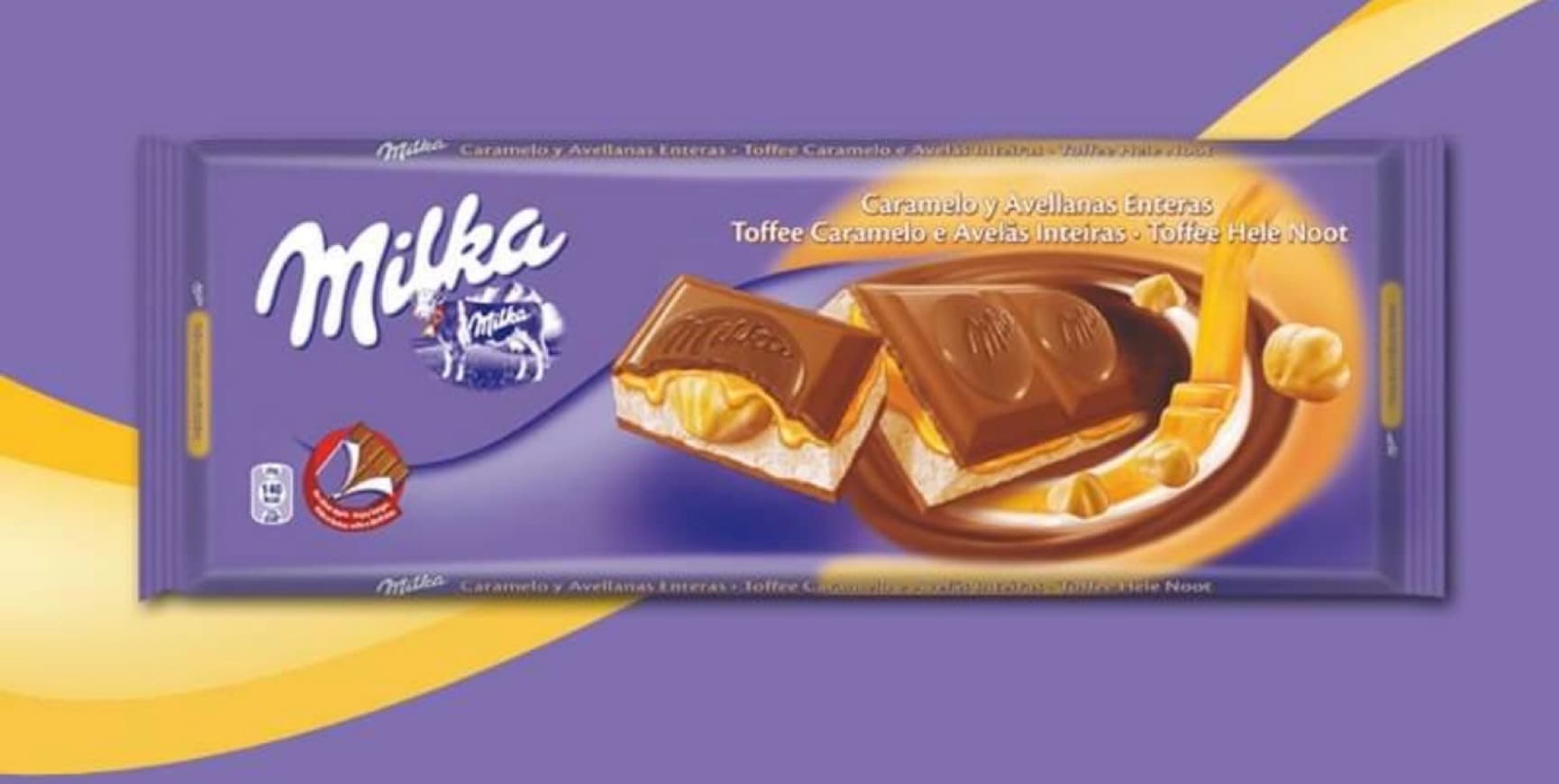 Producto Milka Caramelo e Avelãs