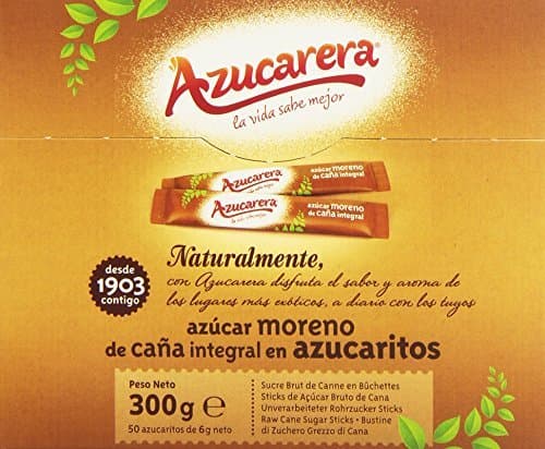 Lugar Azucarera - Azúcar moreno de caña integral en azucaritos - 50 azucaritos