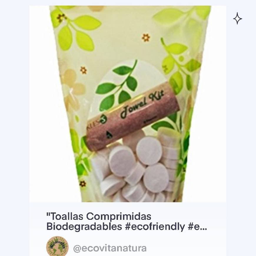 Producto Toallas Comprimidas Biodegradables #ecofriendly #ecoamigable