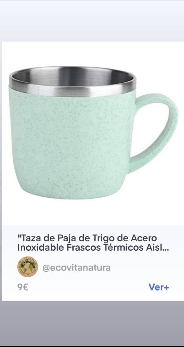 Producto Taza de Paja de Trigo de Acero Inoxidable Frascos Térmicos 