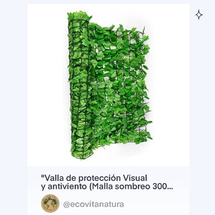 Producto Valla biodegradable de protección Visual 