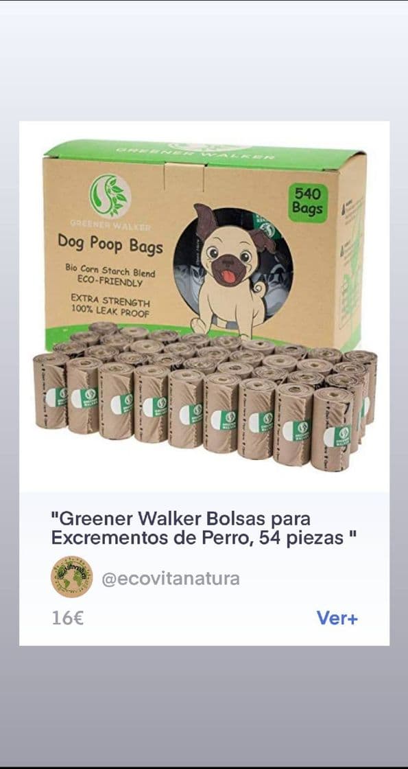 Producto Greener Walker Bolsas para Excrementos de Perro