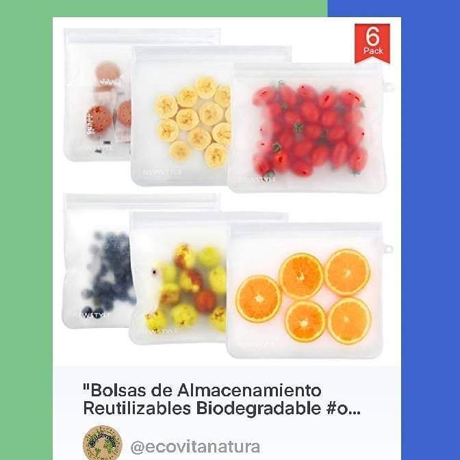 Producto Bolsas de Almacenamiento Reutilizables Biodegradable #online