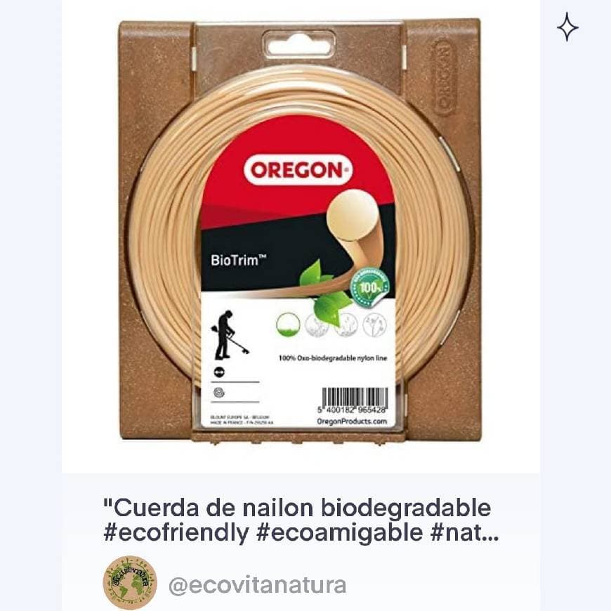 Producto Cuerda de nailon biodegradable para desbrozadora

