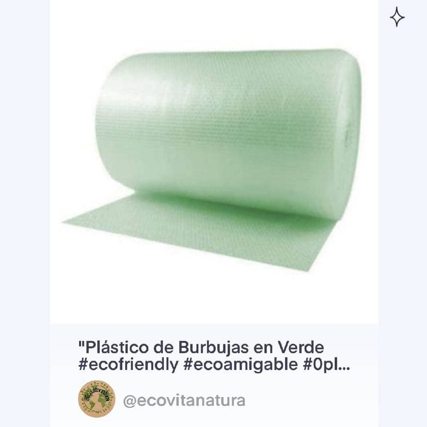 Producto Plástico Biodegradable de Burbujas en Verde 