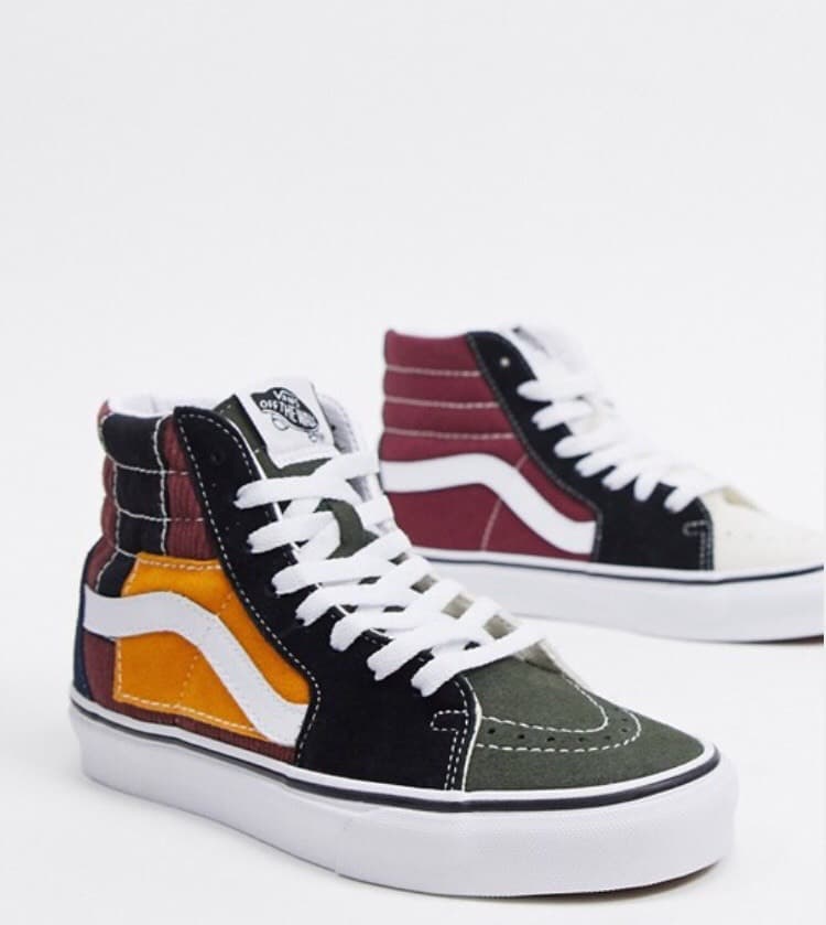 Producto Vans Patchwork Sk8 Hi trainers in multi Exclusive at ASOS