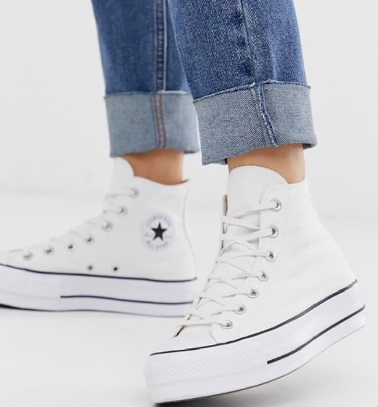 Producto Converse chuck taylor hi platform white trainers