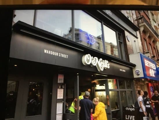 Restaurants O'Neill's Wardour Street