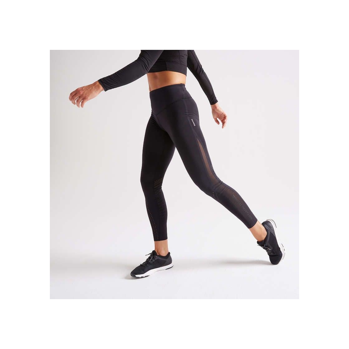 Product Leggings Cardio Training Mulher 900 Preto DOMYOS 