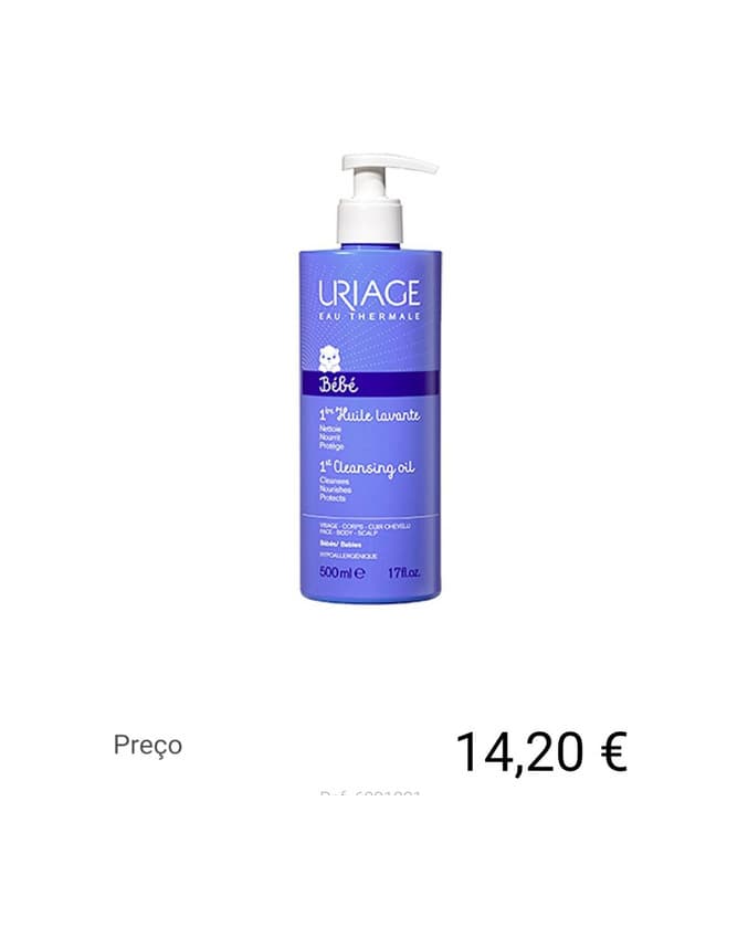 Product Uriage Bebé 1º Óleo Lavante
