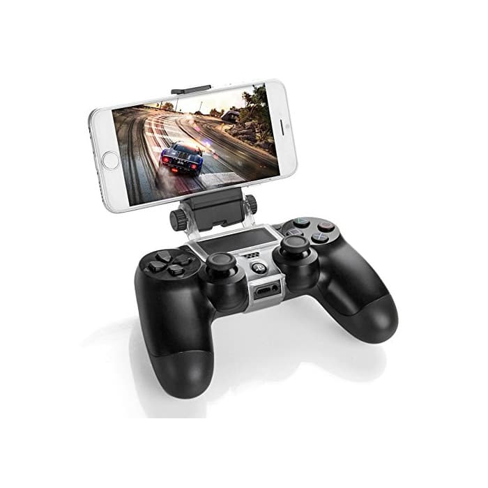 Electrónica GAMINGER Clip Sujetador de teléfono móvil para control Dualshock de PlayStation 4