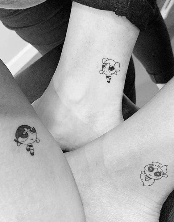 Moda Tatuagem "PowerPuff Girls"