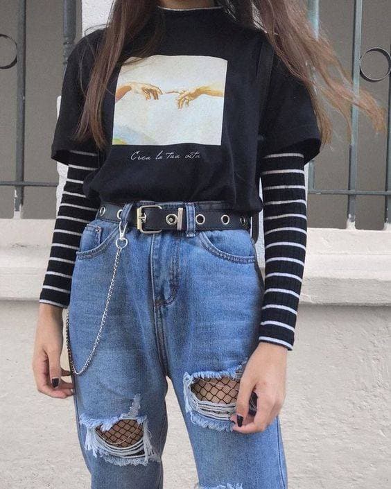 Moda Outfit grunge 