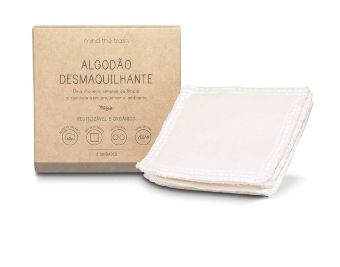 Moda algodão desmaquilhante reutilizável 