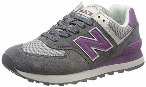 Fashion New Balance 574v2, Zapatillas para Mujer, Gris