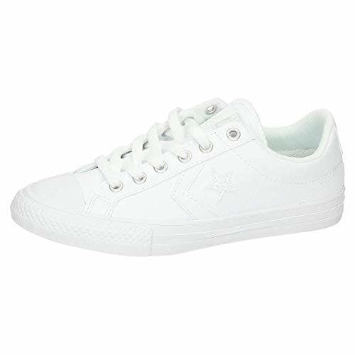 Moda Converse Lifestyle Star Player Ev Ox, Zapatillas Unisex niño, Blanco