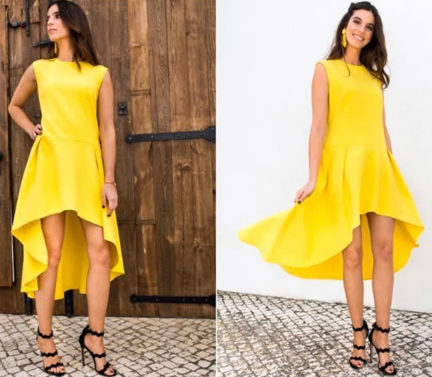 Fashion Vestido Amarelo