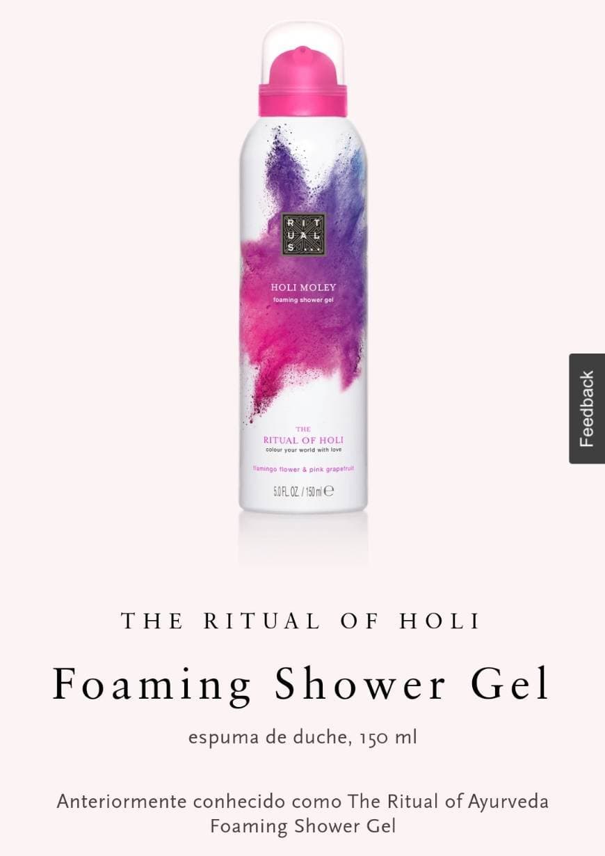 Producto Gel de Espuma de Banho Rituals Holi