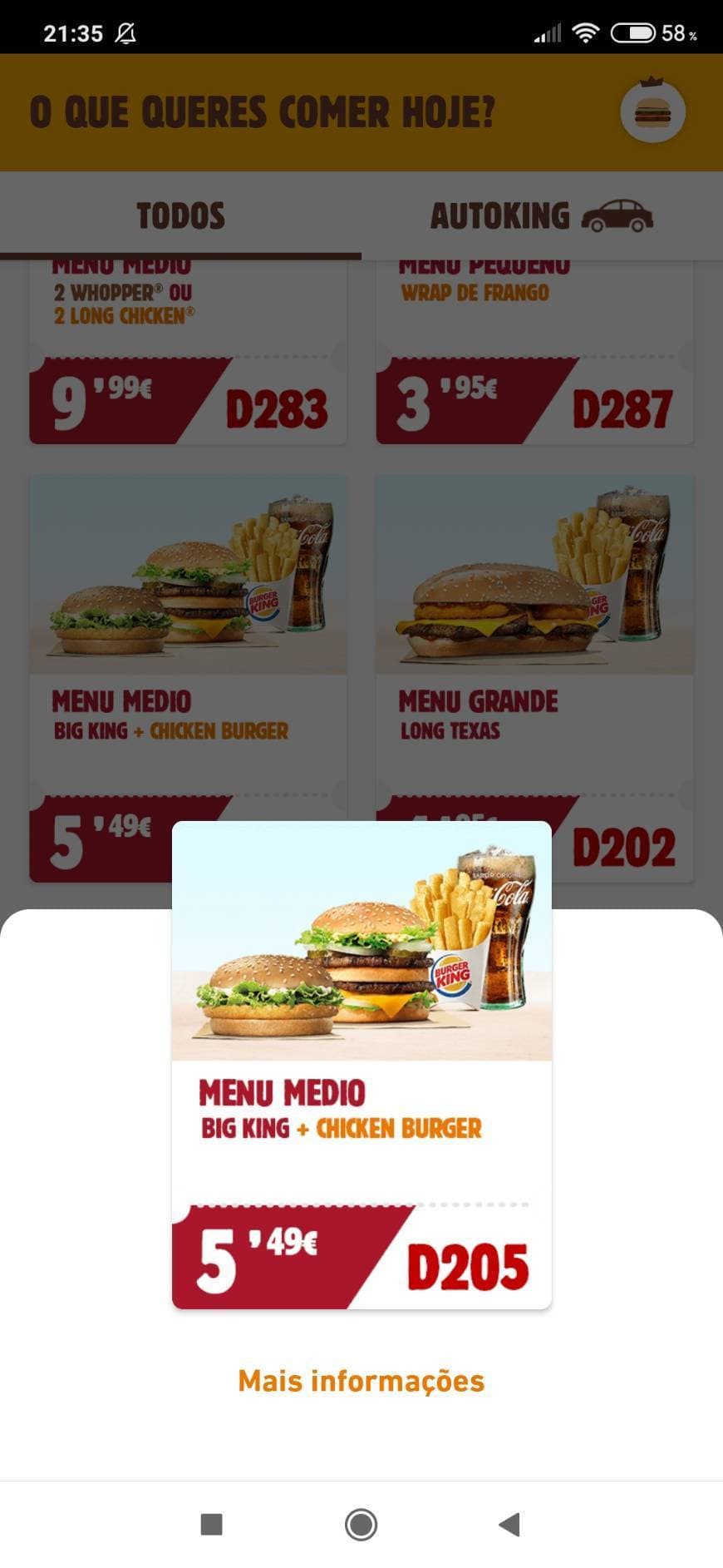 Restaurantes Burguer King