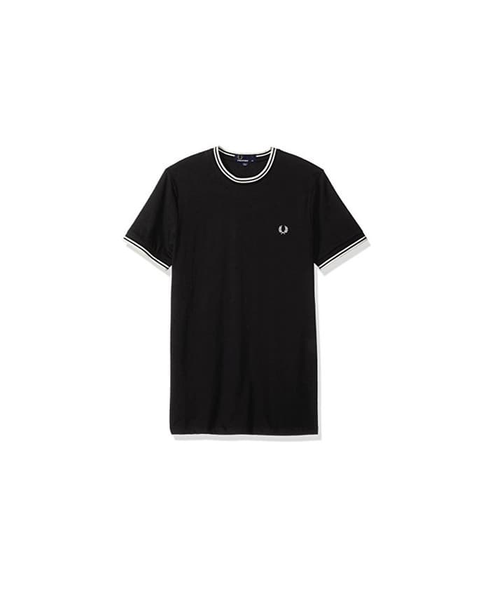 Product Fred Perry Fp Twin Tipped Camiseta, Negro