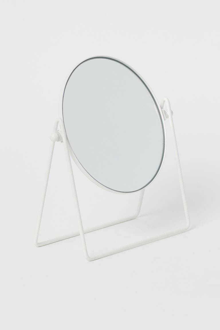 Producto Espelho de mesa em metal branco H&M