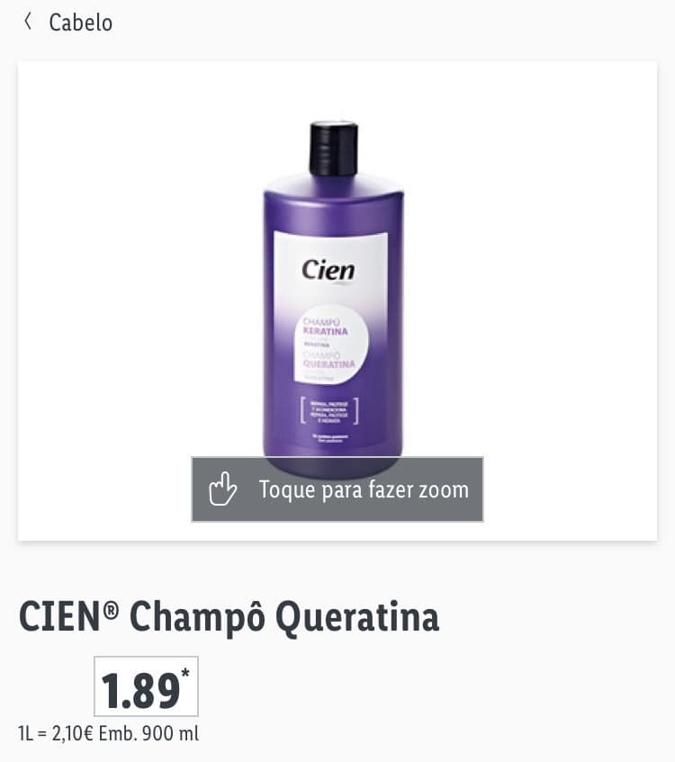 Producto CIEN Champô Queratina